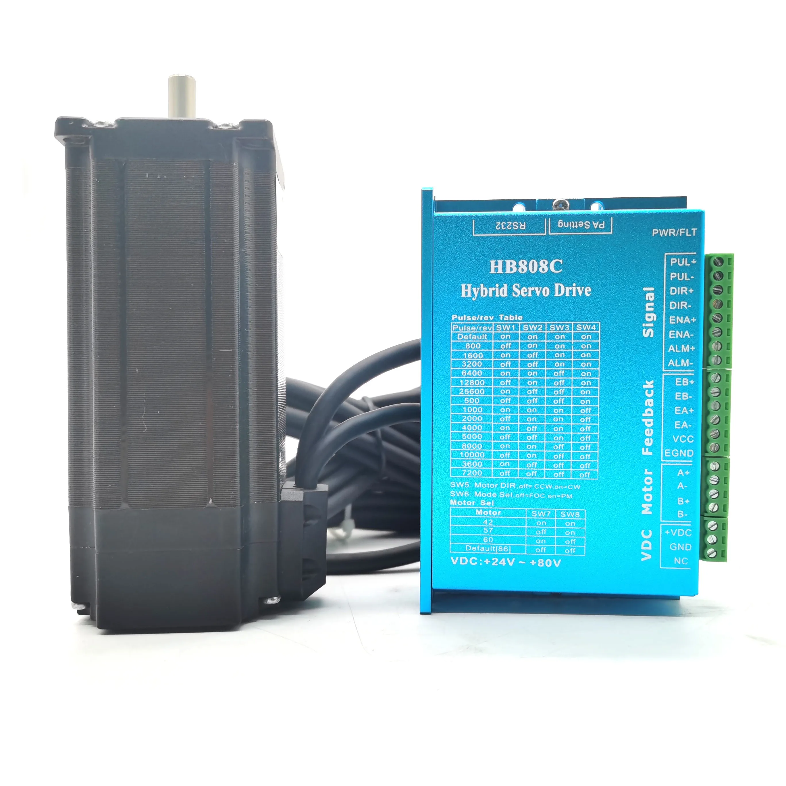 4 комплекта DC 3Nm Nema23 гибридный шаговый двигатель с замкнутой петлей 57 мм 1000 об/мин 1