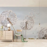 custom 3d photo wallpaper for bedroom walls creative dandelion wall painting living room tv background large mural home decor
