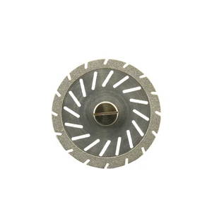 Стоматологический ультратонкий двухсторонний алмазный режущий диск 0,20 мм для разделения полировки керамической Коронки или нефрита с оправками