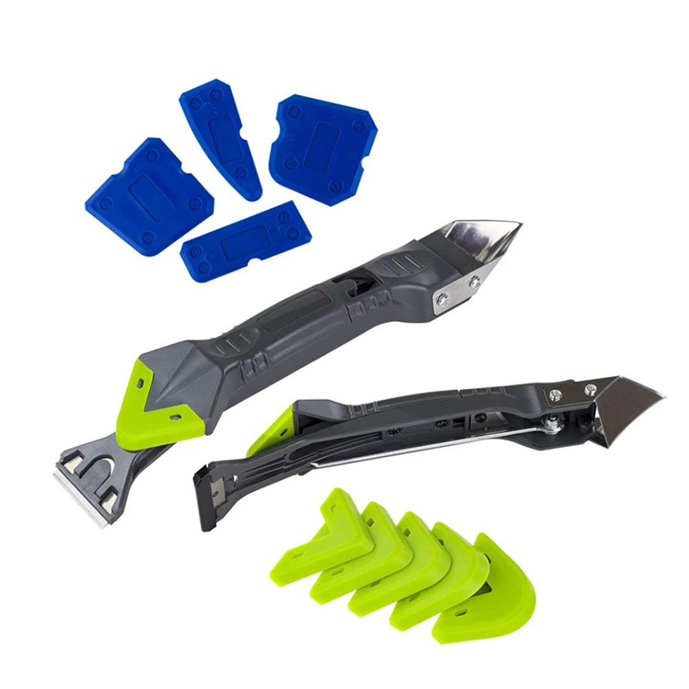 

5 In1 Silicone Remover Caulk Finisher Sealant Smooth Scraper Grout Kit Tools