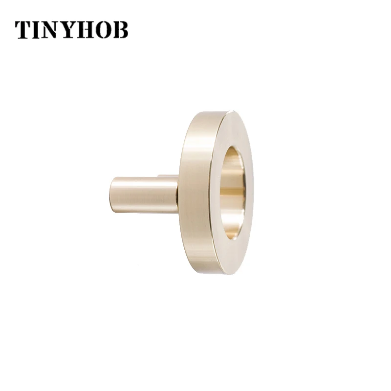 Круглые латунные ручки в скандинавском стиле ящик с ручками для комода золотая