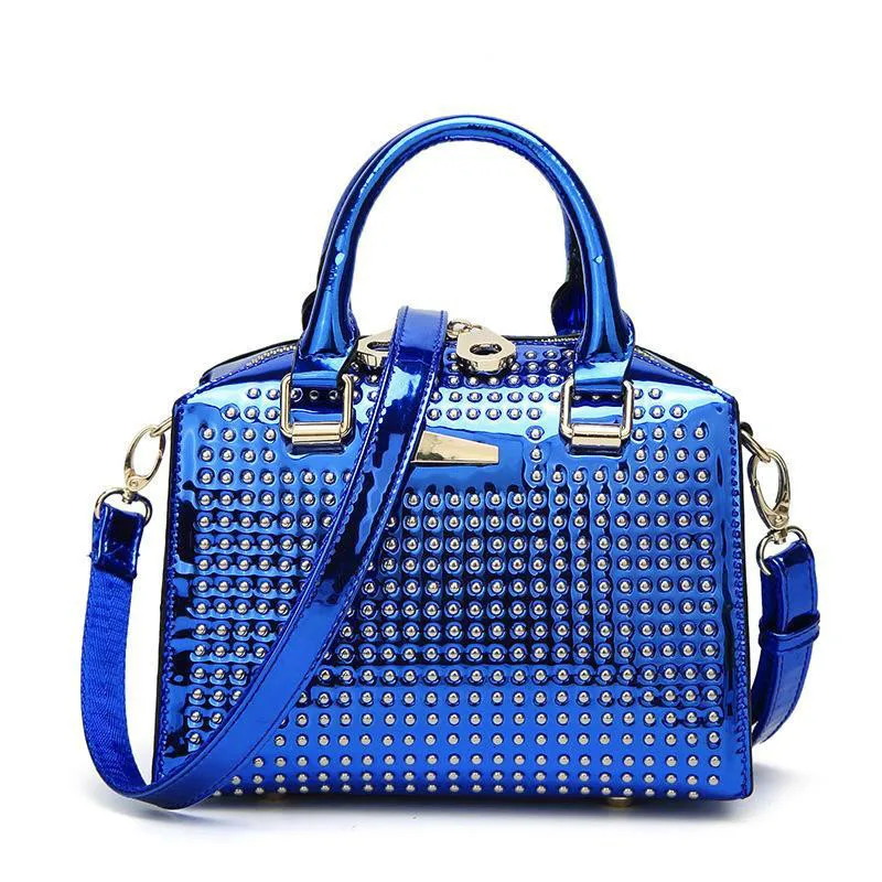 Лакированная кожа сумка на плечо слинг с верхней ручкой через Женская сумочка