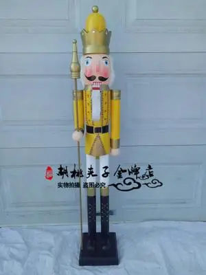 Большой 1,2 метров Щелкунчик Свадебный декор lucky evil Европейский Британский украшения установка и съемка украшения 120 см - Цвет: Бургундия