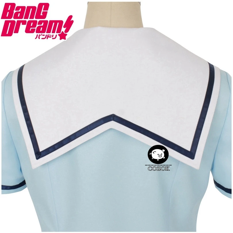 

Japanese Anime BanG Dream! Kasumi Toyama Cosplay Costume Girls Cute Sailor Suit Halloween Carnival Uniform Full Sets Custom Made