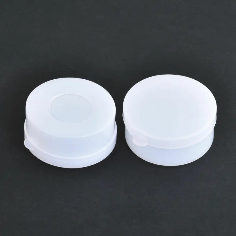 50PCS 10g White Plastic Cosmetic Sample Container Mini Jars Pot Small Empty Box