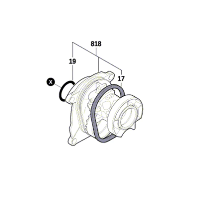 

Промежуточный фланец для BOSCH GBH18V-21 GBH180-LI 1619P15677 беспроводной молоток Дрель аксессуары для электроинструмента