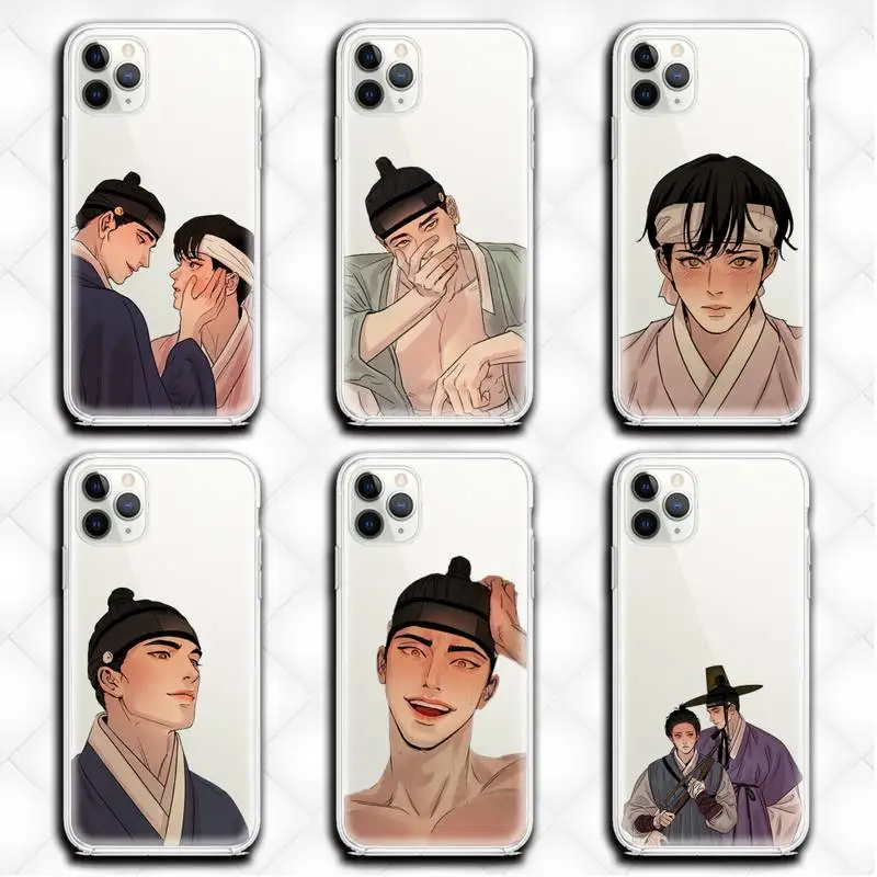 Комикс живописец с ночным освещением для телефона чехол Clear iphone 12 11 Pro max Мини XS 8 7 6