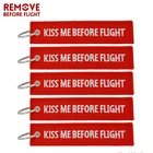 Брелок с вышивкой Kiss Me Before Flight, 5 шт.лот