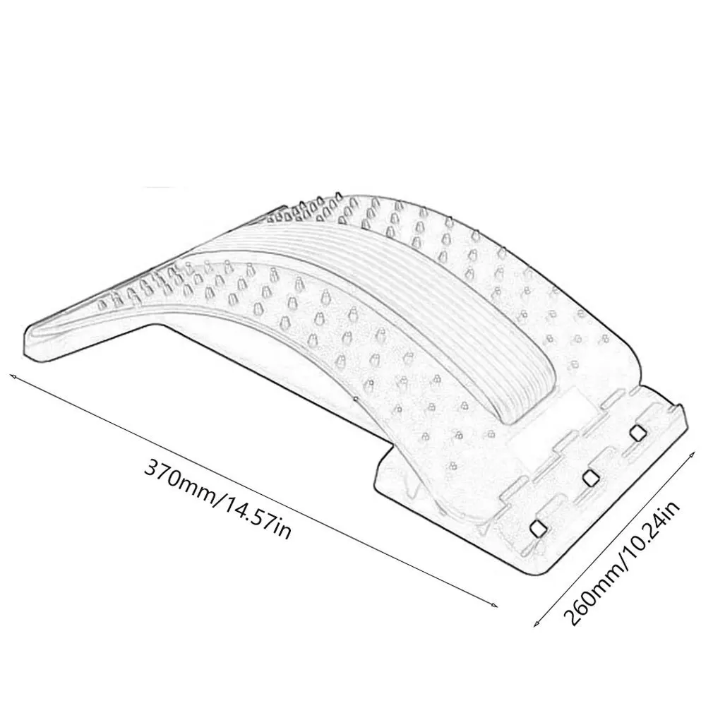 

Back Stretcher Fitness Lumbar Posture Correction Massager Spine Pain Relief Corrector Magic Back Relaxation