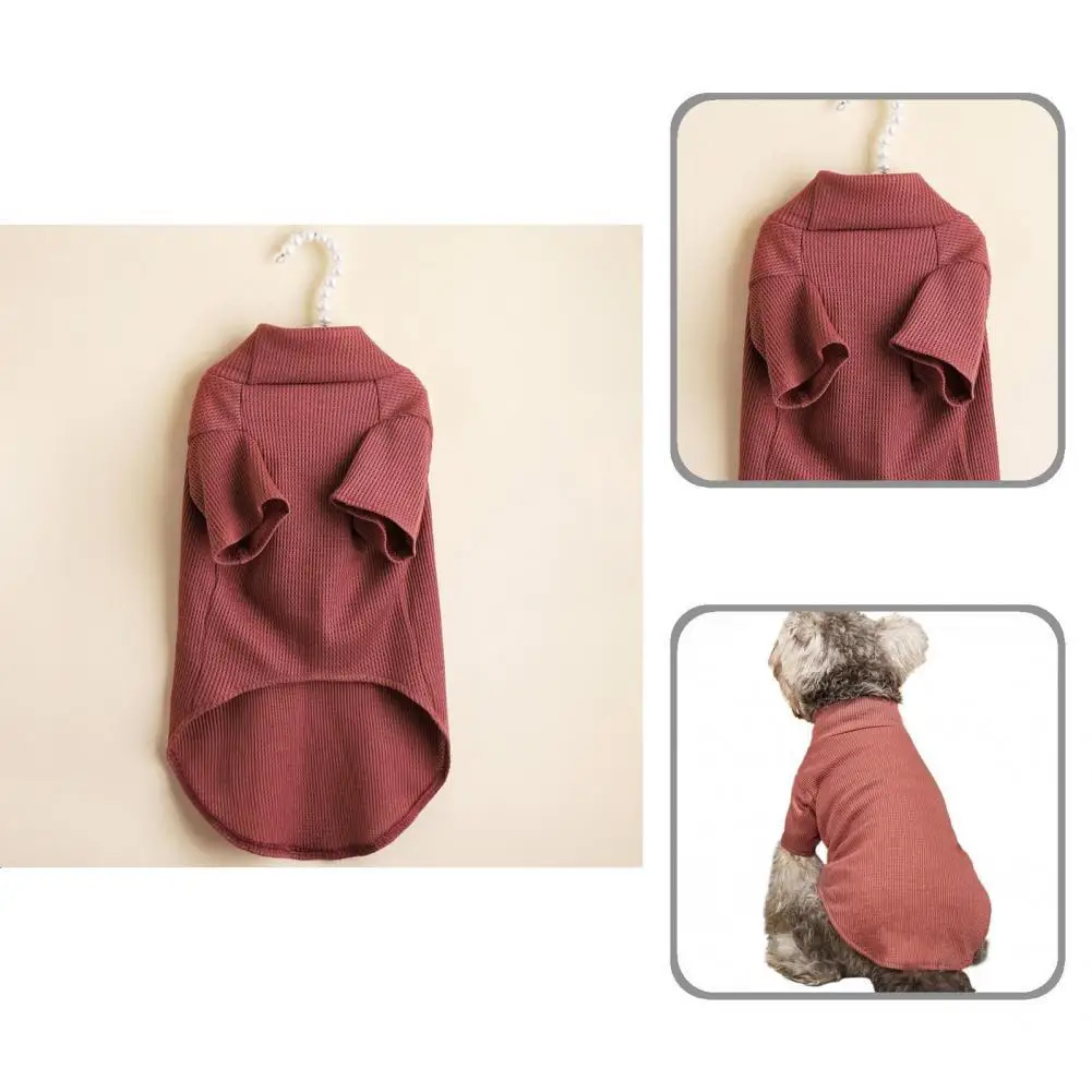 

Comfortable to Wear Long Lasting Splicing Style Pet Dog Warm Shirt for Autumn