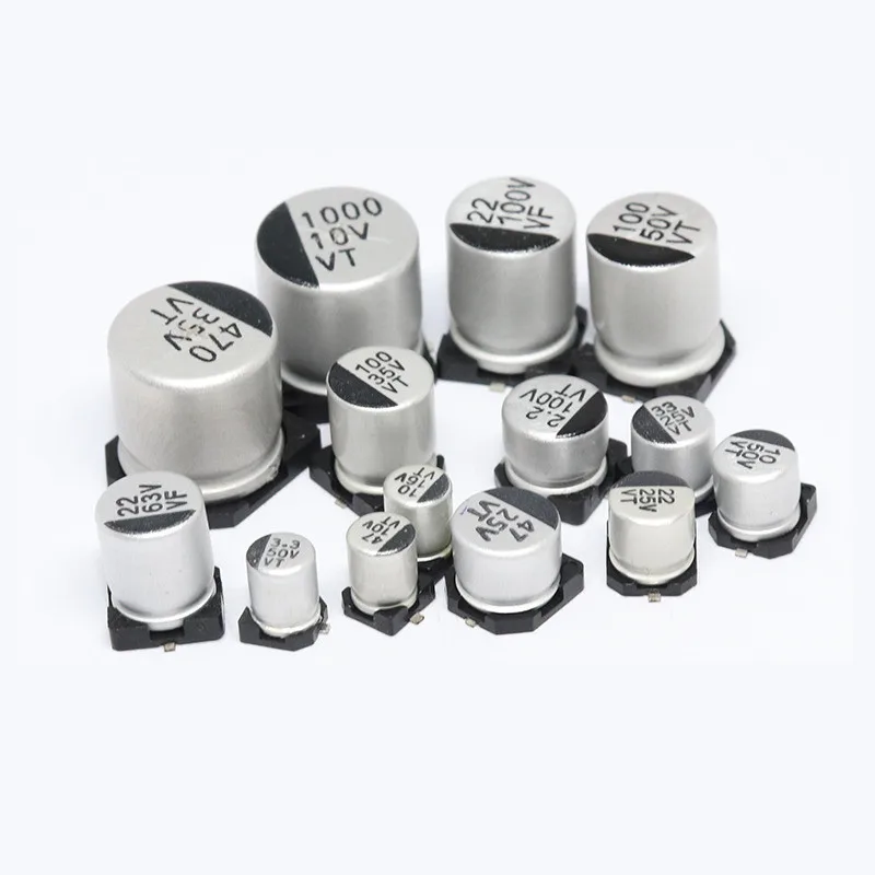 10Pcs SMD Aluminum Electrolytic Capacitor 6.3V 10V 16V 25V 35V 50V 63V 100 1UF 10UF 22UF 33UF 47UF 100UF 330UF 470UF 1000UF |