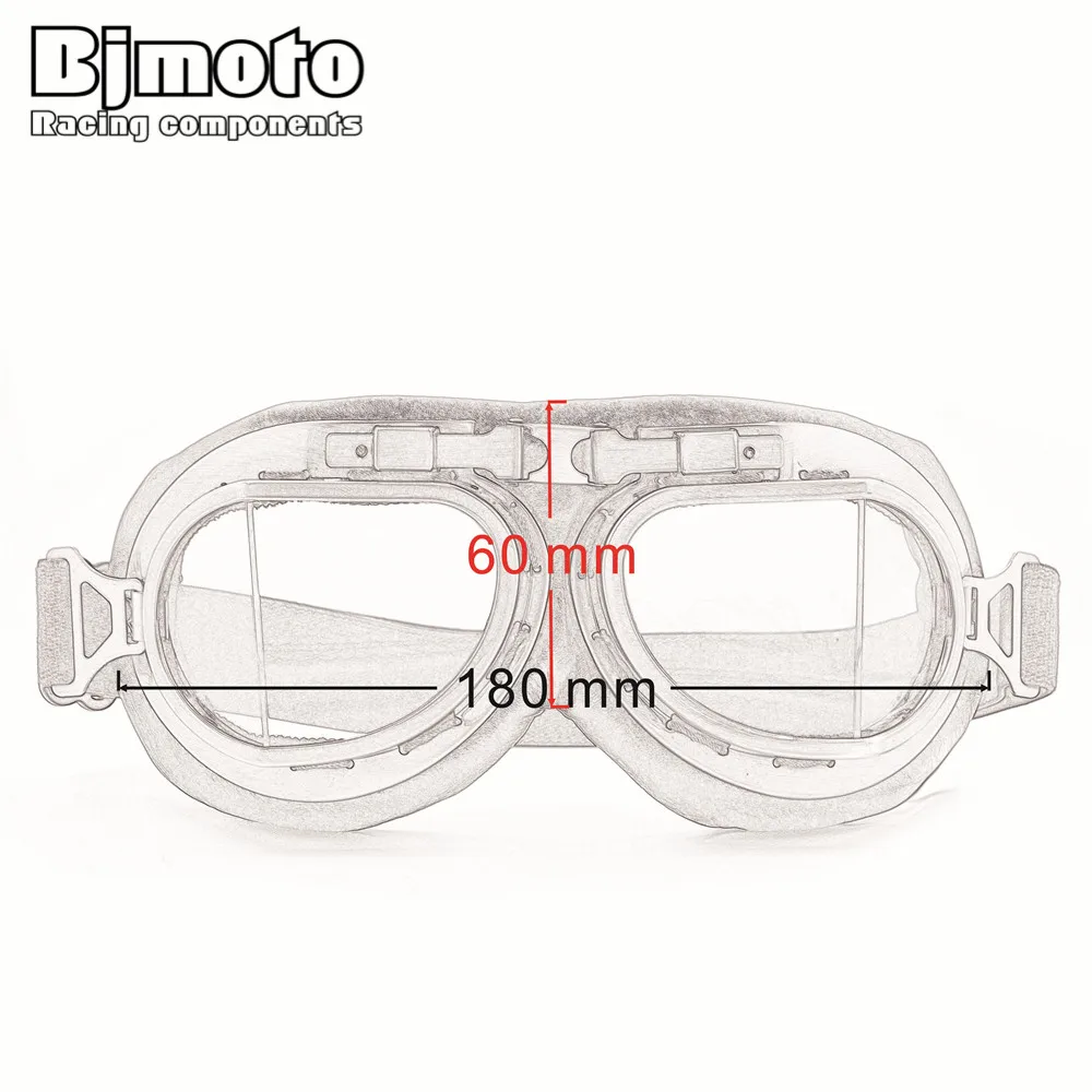 

Motorcycle Accessories Vintage Goggle Retro Eyewear Glasses Helmet Goggles Motorbike Motrcross Scooter Bike Cycling Windproof