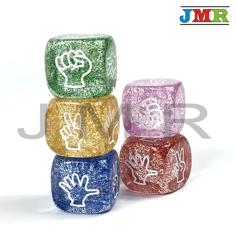 Высокое качество 1 шт. 20 мм 5 цветов блестящий эффект игральные кости вечерние