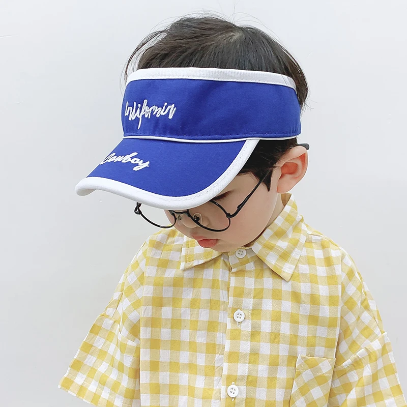 Летняя шляпа для маленьких мальчиков УФ Солнцезащитная бейсболка топ девочек