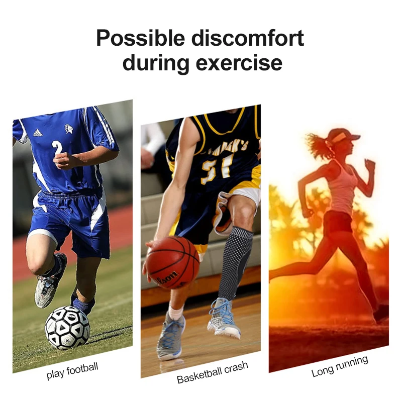 

Knitted long sports ankle support warm and comfortable breathable pressure basketball football climbing gear