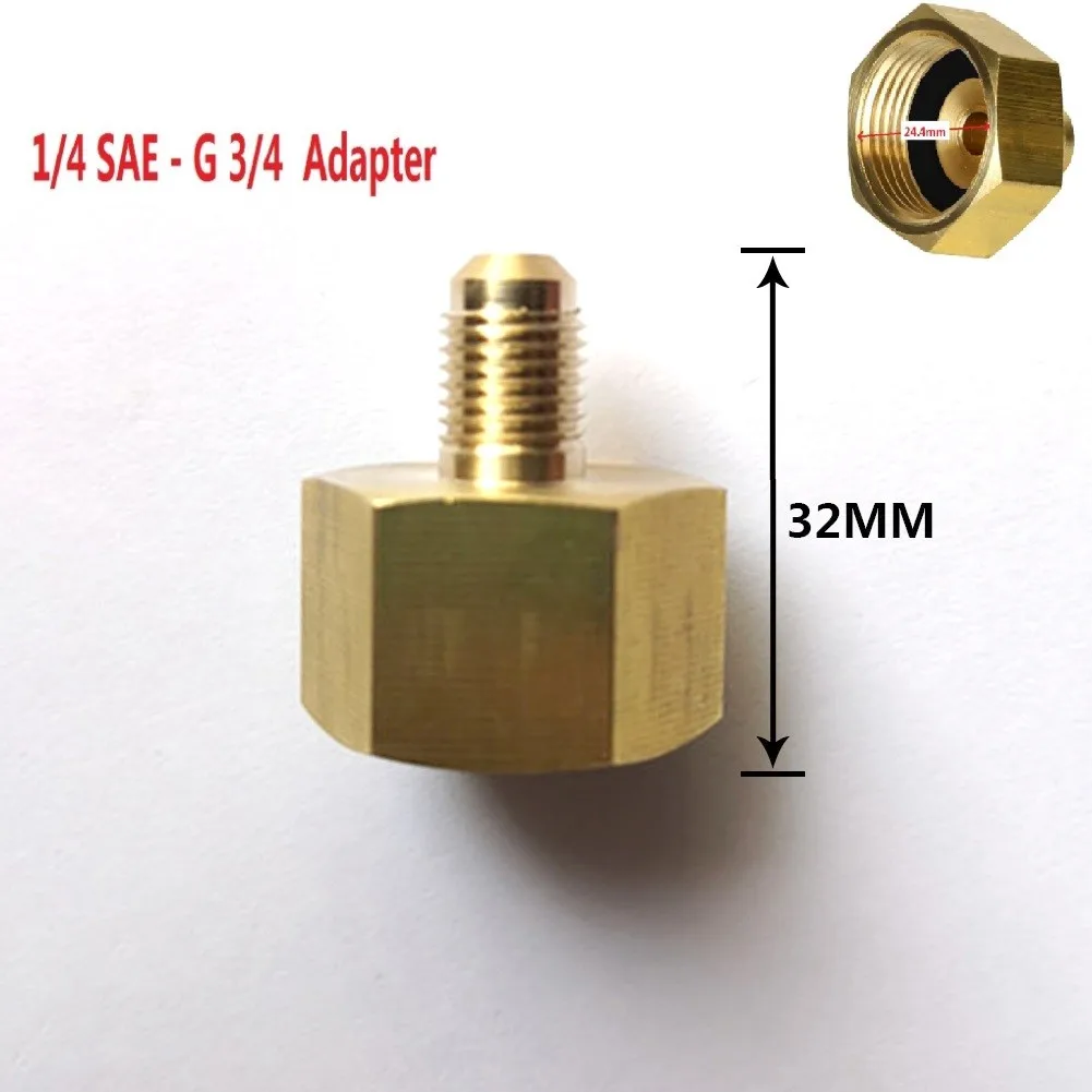 Адаптер автомобильного кондиционера SAE 1/4 &quotПапа-3/4&quot Мама Для R134A 1/4SAE G3/4 |