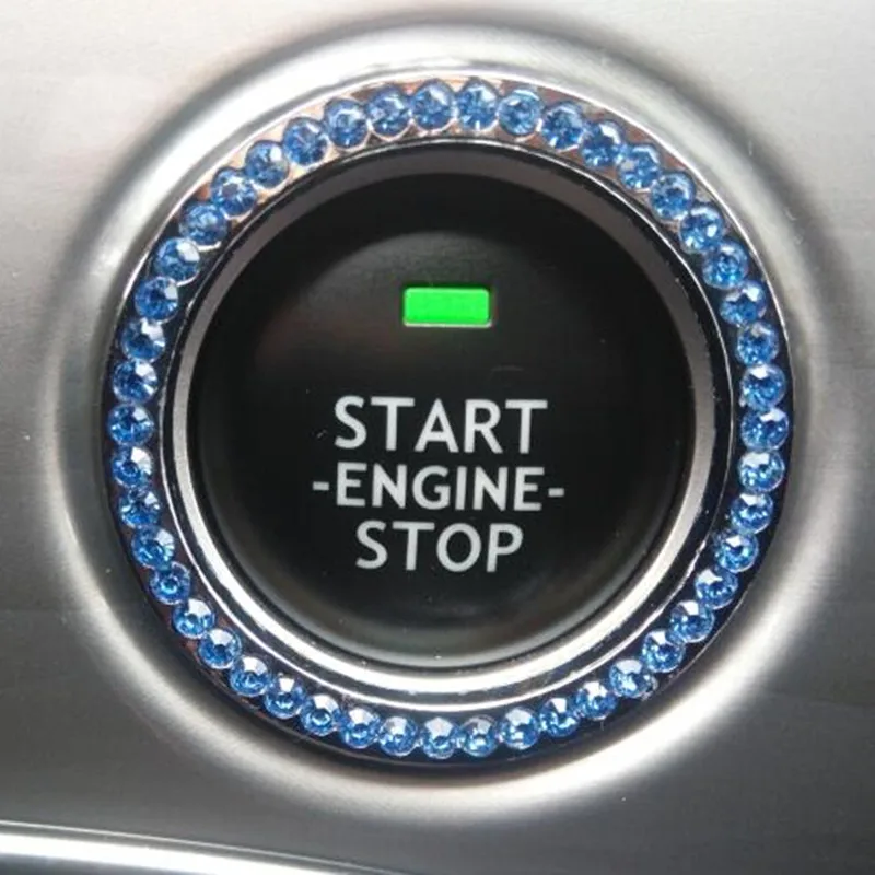 Автомобильный Стайлинг Алмазный переключатель зажигания декоративные наклейки