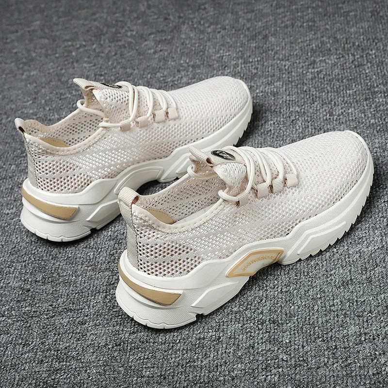 

Summer Style Breathable and Comfortable Mesh Single Shoes Casual All-match Lace-up Low-top Mens Shoes Sports Shoes Flying Shoes