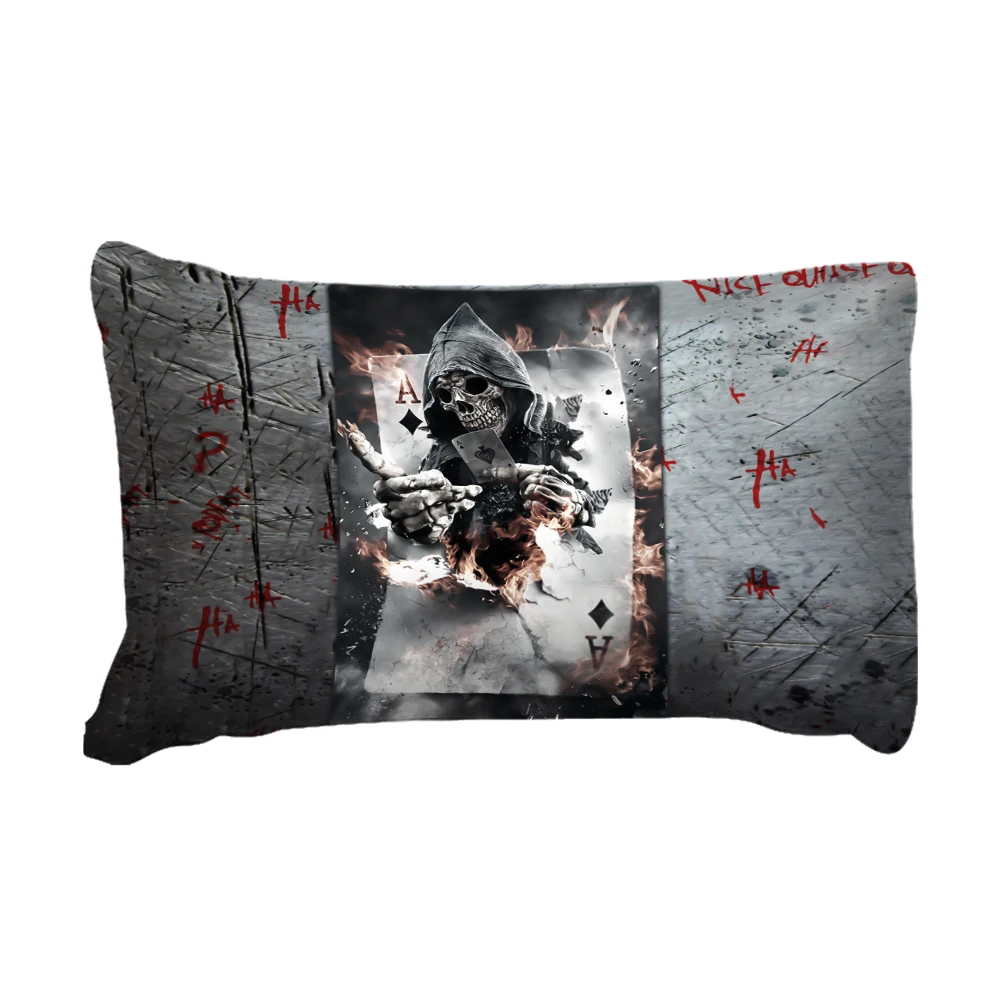 Комплект постельного белья с 3d изображением черепа роскошный комплект