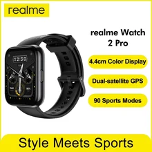 realme Watch 2 pro Smart Watch 1.75 Dual-Satellit GPS Smartwatch IP68 Waterproof Smart Bracelet 90 Sports Modes Global Version
