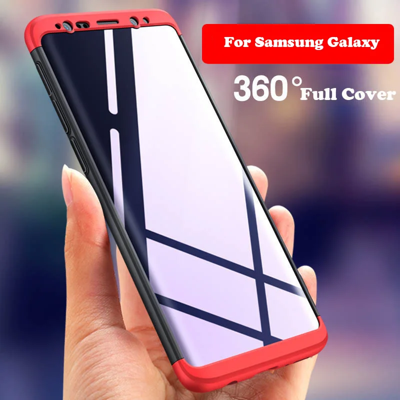 Чехол с полным корпусом 360 для Samsung Galaxy S9 S8 S7 Edge S6 Note 9 8 J3 J5 J7 Pro J4 J6 A6 Plus A8 A7 A9 J8 2018 A30 A50