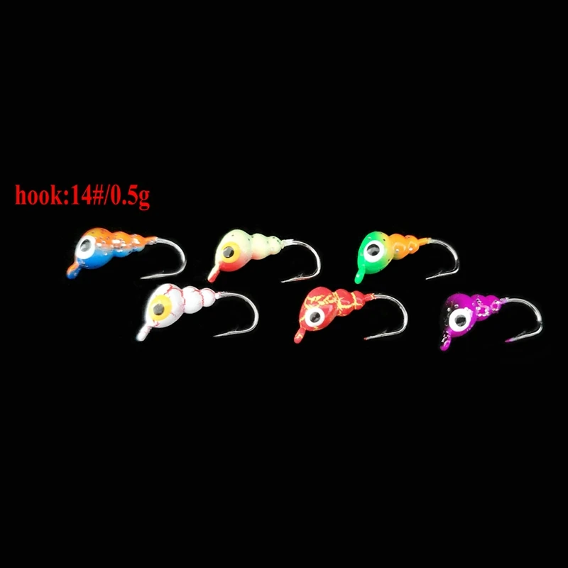 

18Pcs/Set Winter Ice Fishing Jigs Metal Bait Fishing Lures Lead Head Hook Bait Jigging Fishing Tackles