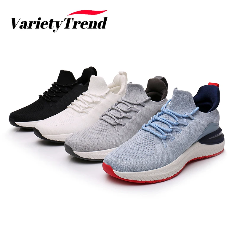 

Men Shoes Comfortable Fishbone Upper Fly Knitting Non-slip Men Running Jogging Shoes Men's Outdoor Sneakers Zapatillas Hombre
