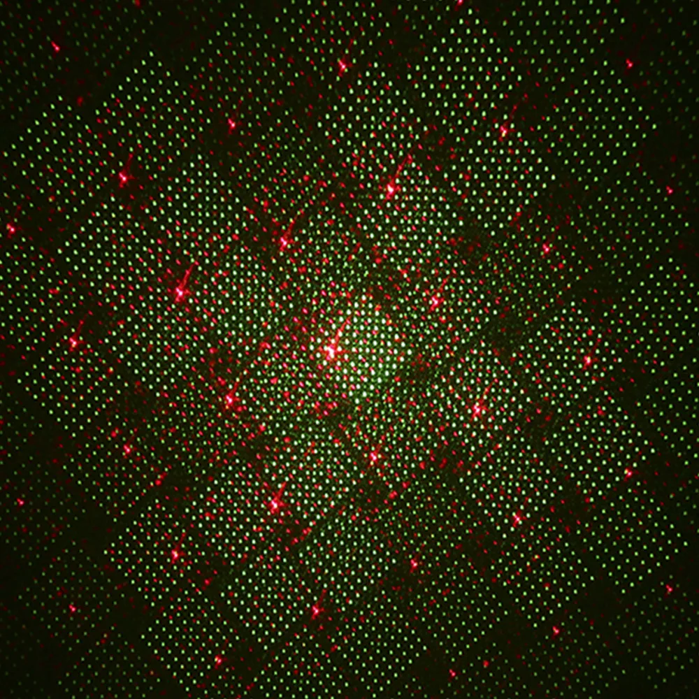 Миниатюрный светодиодный лазерный проектор красного и зеленого цвета с узорами