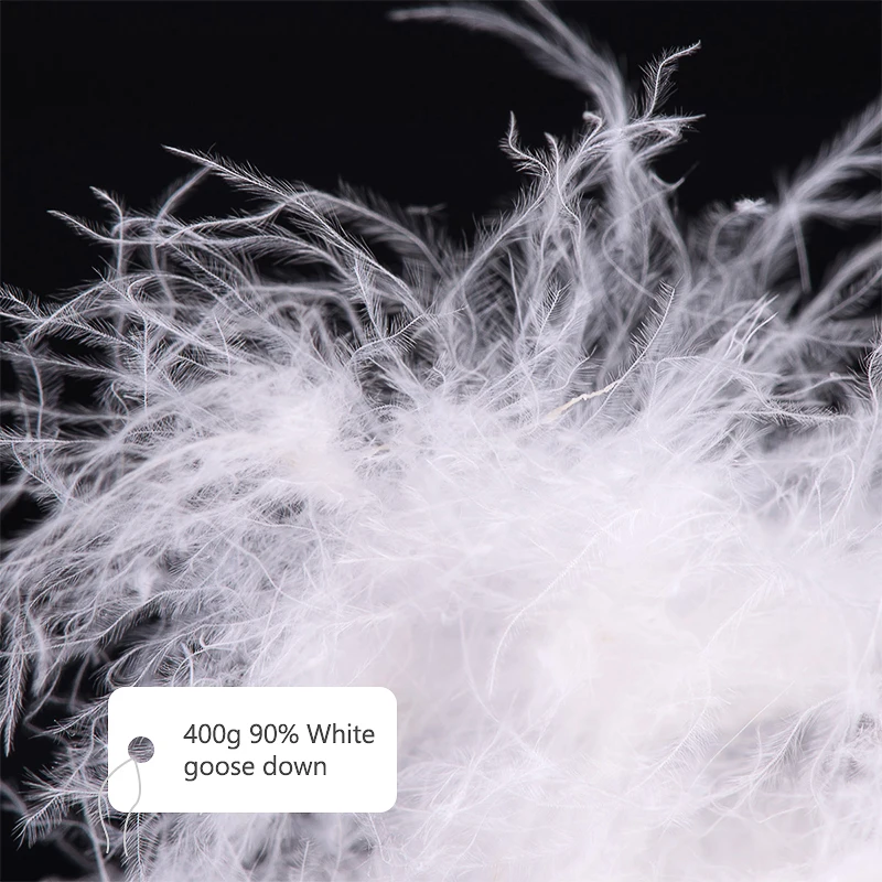 Спальный мешок Naturehike CW400 белый гусиный пух Сверхлегкий зимний теплый для