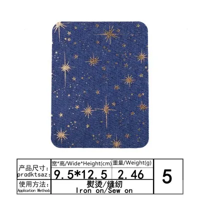 1pc Elbow Patches Clothes DIY Jeans Iron On Denim Patch Repair Pants Knee Apparel Fabric Sewing Accessory for man Jeans Parches - Цвет: I