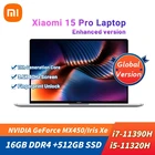 Ноутбук Xiaomi Laptop Pro 15, улучшенная версия, i7-11390H 16 Гб DDR4 + 512 Гб SSD, ноутбук 3,5 K E4 OLED экран, компьютер для дома и офиса