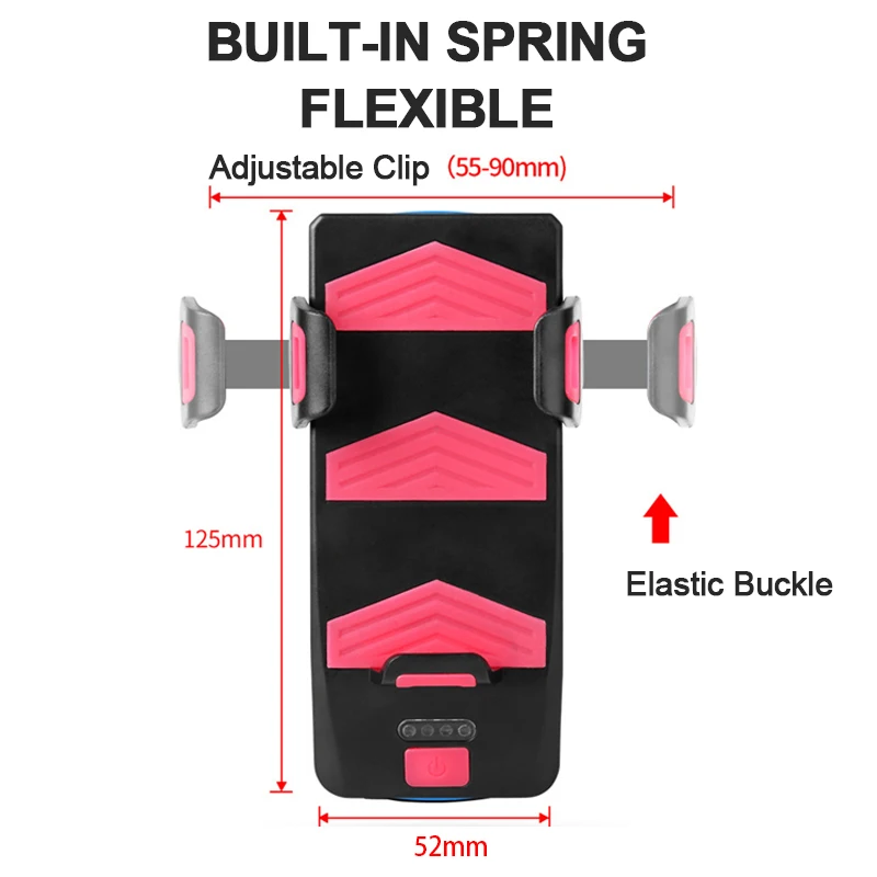 800lumen multifunction front led bike light usb rechargeable led bicycle light front lantern phone holder for bike accessories free global shipping