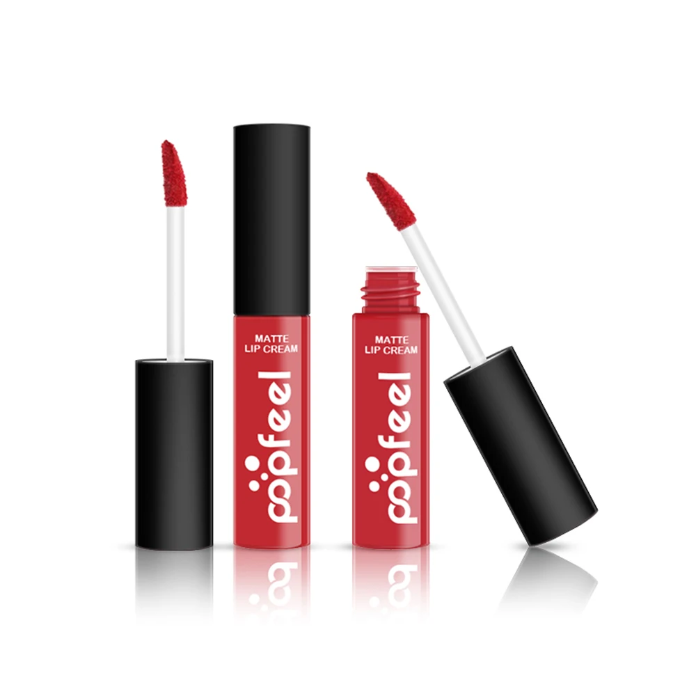 24 Hours Long Lasting liquid Lipstick Matte Lip Tint Waterproof Velvet Sexy Gloss Makeup Lipgloss Cosmetic 12 Color | Красота и