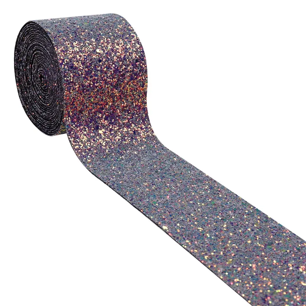 Cheer бант, массивная Блестящая лента, яркие блестящие ленты для рукоделия, аксессуары для поделок, банты для волос, швейная одежда 75 мм 1 ярдов - Цвет: 465 dark purple