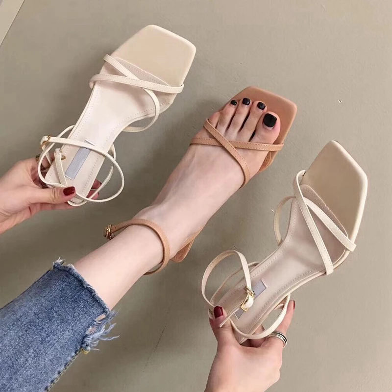 2019 модные брендовые женские сандалии новые летние пикантные гладиаторы на