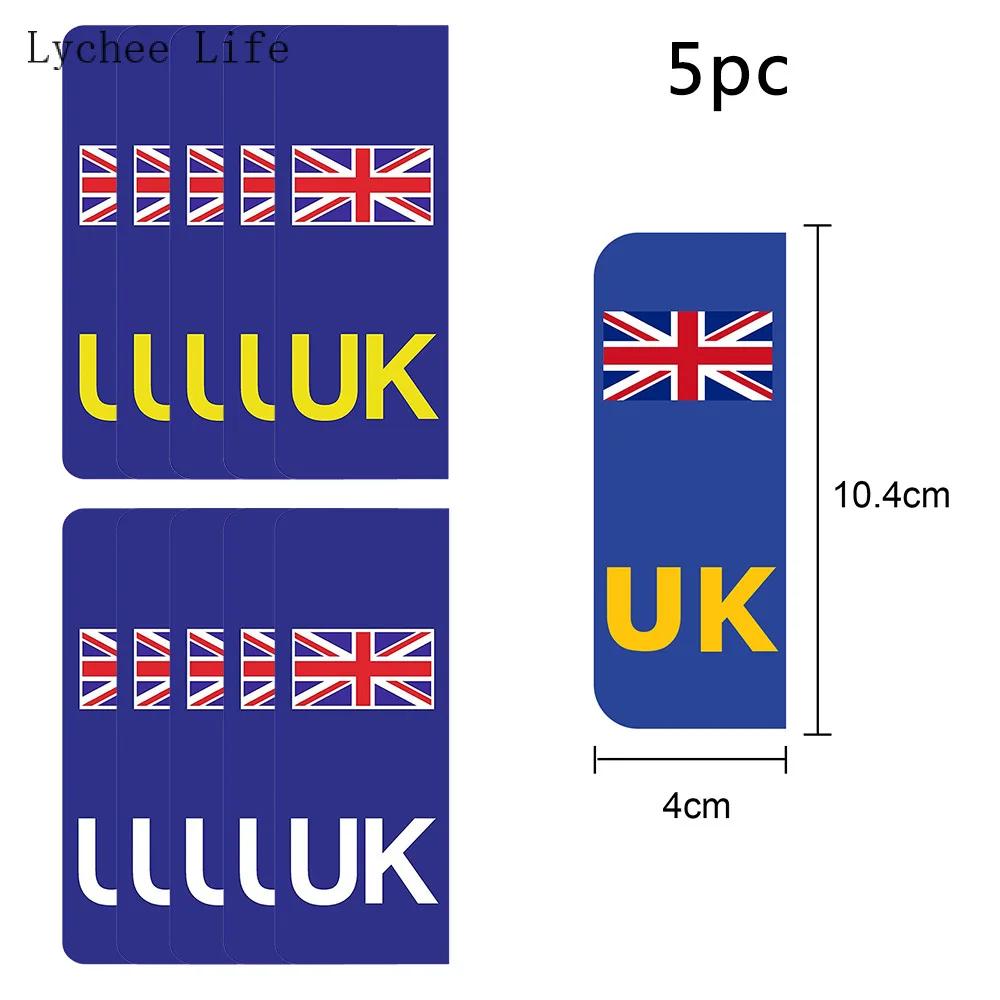 

Lychee Life 5Pcs UK Flag Sticker Scrapbooking Cards Making Diy Handmade Motorcycle Car Paper Sticker Cafts Home Decoration