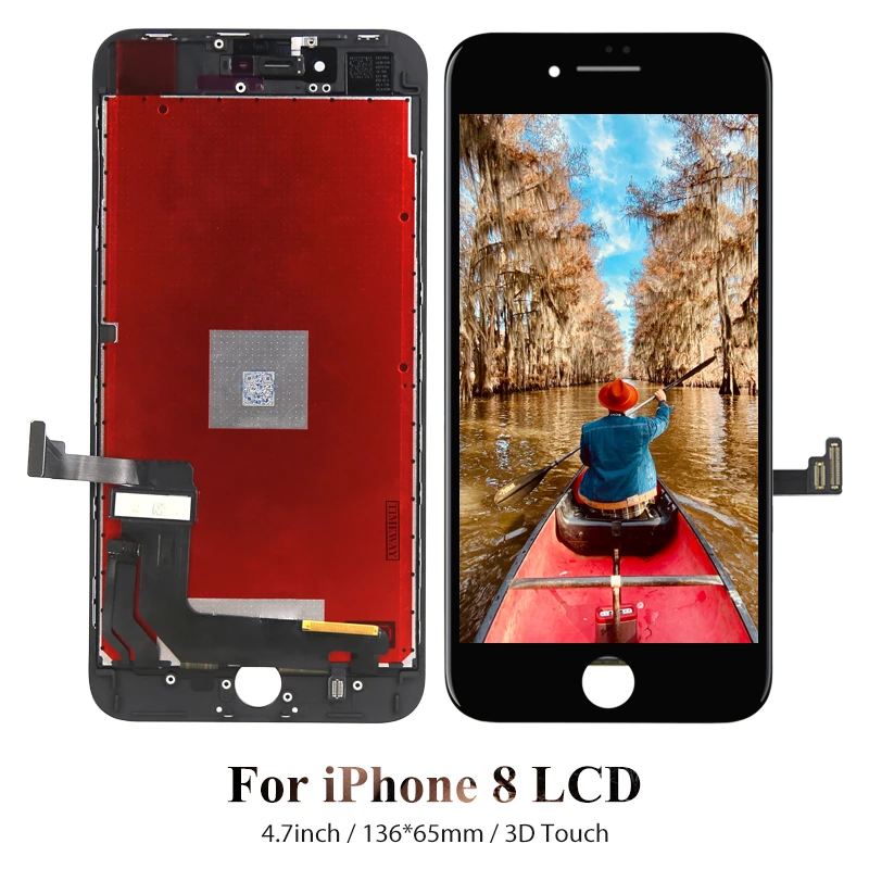 5 шт. ЖК-дисплей для iphone 8 Plus 100% протестирован OEM с дигитайзером в сборе 3D сенсорным