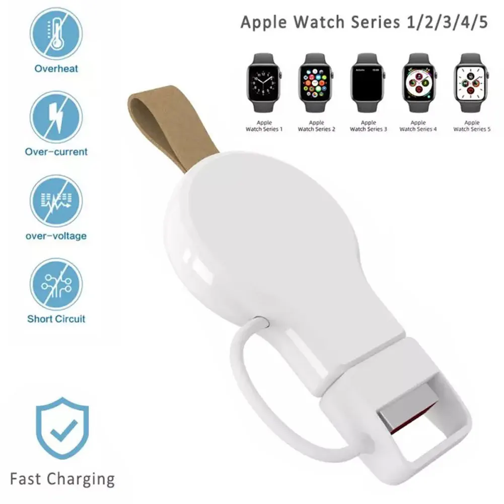 Портативное беспроводное зарядное устройство на магните для IWatch 6 SE 5 4 зарядная