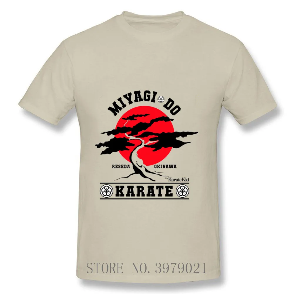 Кобра Кай Ретро рукав кунг-фу футболки Мужская футболка мигаги до бонсай дерево