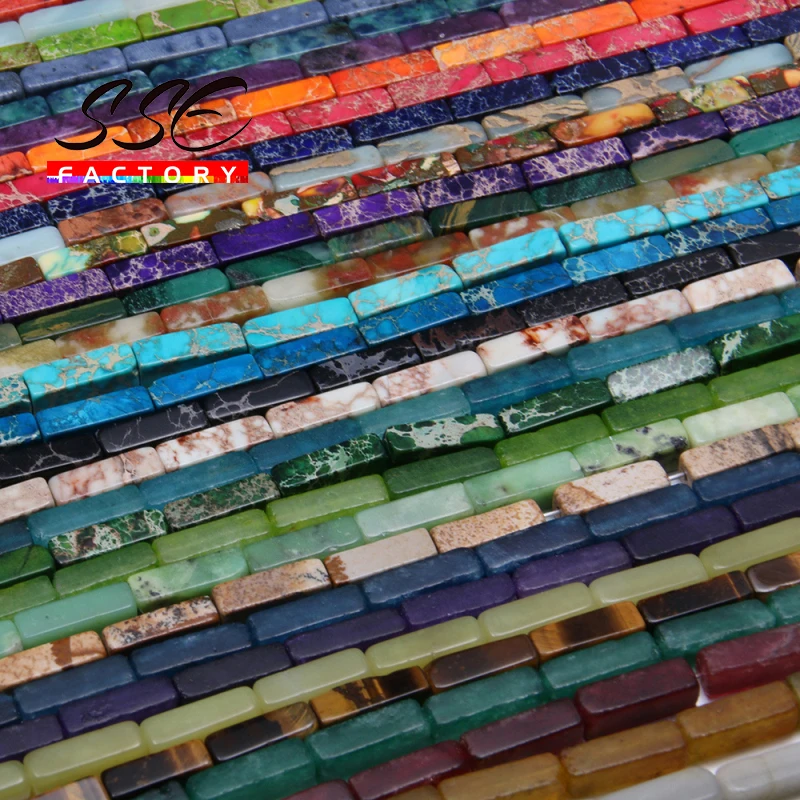 

4X13mm Natural Tiger eye Turquoises Jades Beads Square Shape Stone Beads For Jewelry Making DIY Bracelets Accessories 15"Strand