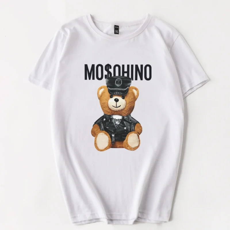 

2021 Summer Pure Cotton 7 Color Female Tops Cartoon Pattern Printed Casual Comfortable Clothing Harajuku Short Sleeve T-Shirt