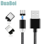 Магнитный кабель Micro usb Type-C, 1 м, 2 м, зарядное устройство для iphone 11 X Xr, Xiaomi mi10, магнитный кабель usb для Realme V5 C3 C2 X50 Pro