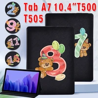case for funda tablet samsung galaxy tab a7 10 4 inch sm t500 sm t505 2020 pu leather stand tablet cover case pen