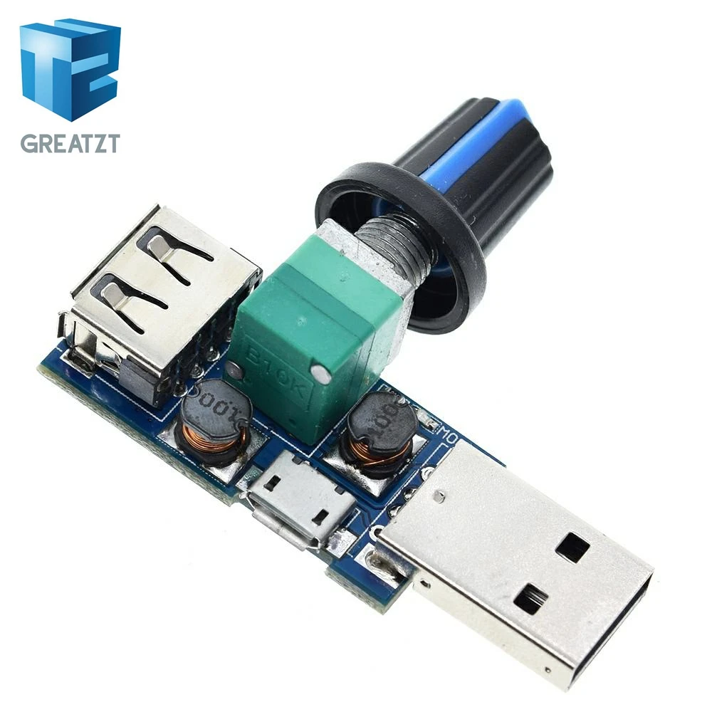 Мини-вентилятор USB регулятор скорости ветра громкости воздуха охлаждающий