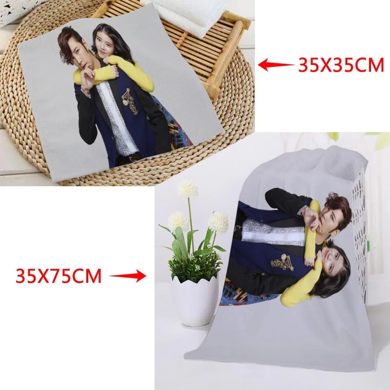 35x35 см, 35x75 см полотенца на заказ KPOP Jang Keun Suk печатные квадратные полотенца микрофибра Абсорбирующая сушка банные полотенца мочалка - Цвет: 1