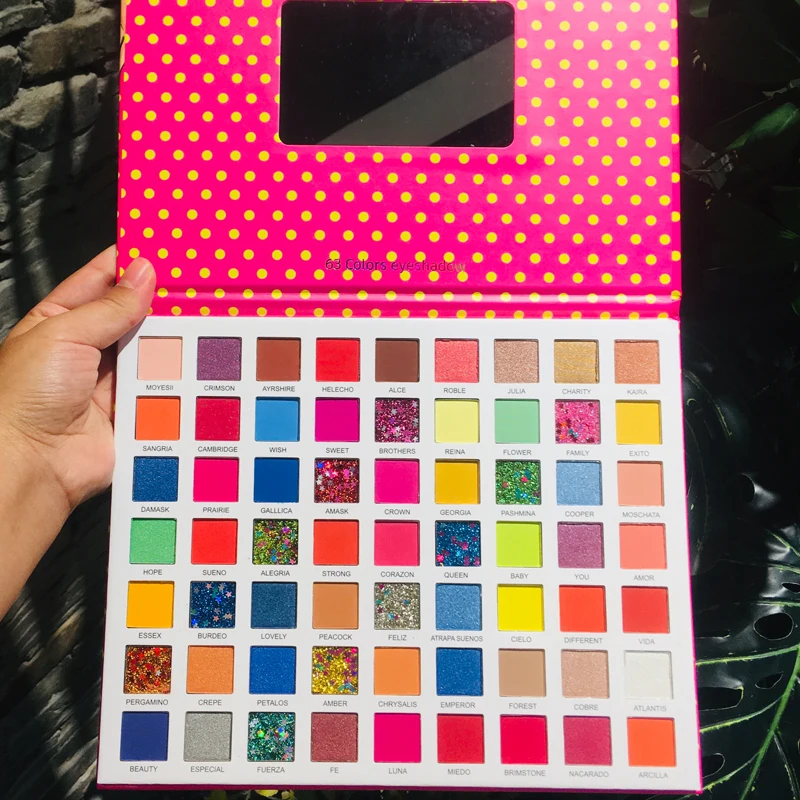 Палетка разноцветных теней для век макияжа мерцающие блестки сценическое шоу