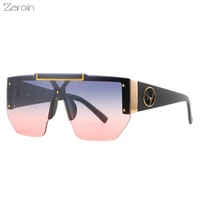 fashion square sunglasses women one piece glasses retro deer sunglass men windproof eyewear uv400 sun glass gradient shades