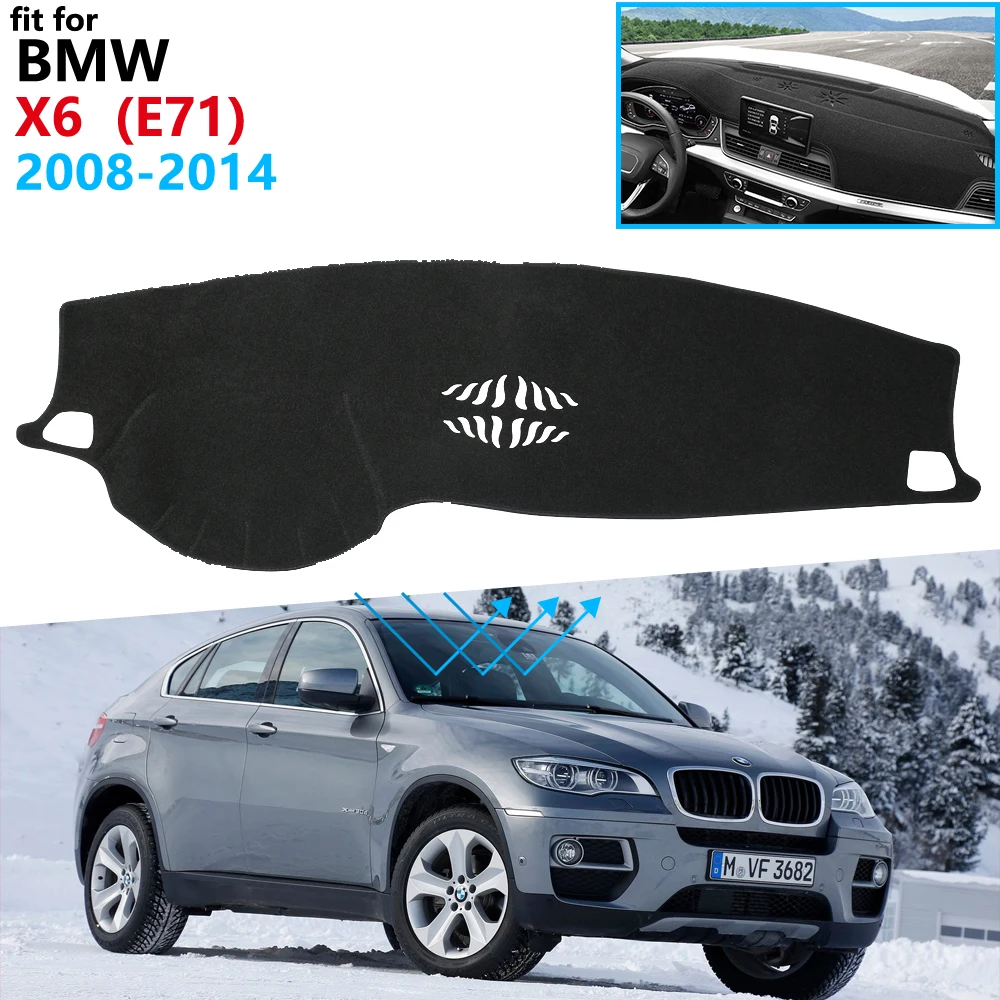 Защитная накладка на приборную панель для BMW X6 E71 2008 ~ 2014 автомобильные аксессуары