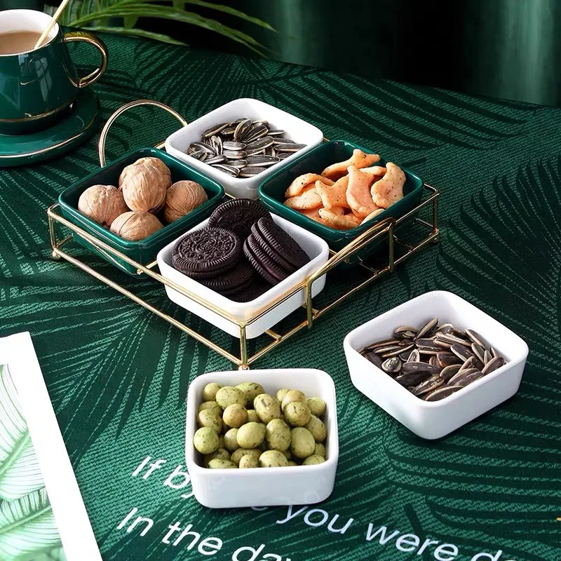 Скандинавская керамическая тарелка для закусок модная простая домашняя посуда