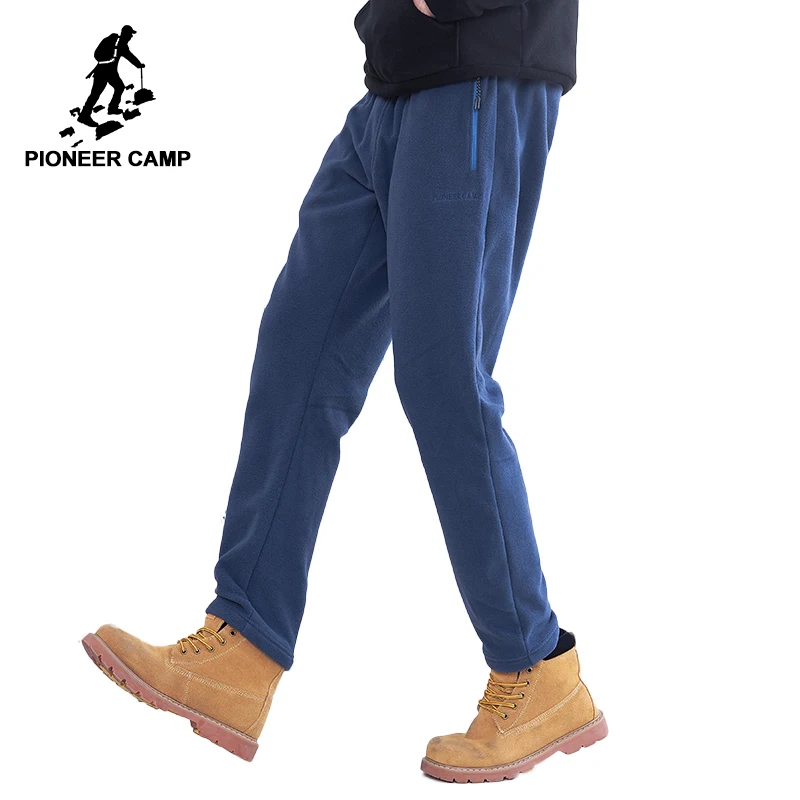 Pioneer Camp флисовые Теплые повседневные брюки мужские однотонные осенние зимние